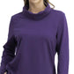 Karen Scott Top esportivo feminino com gola alta, roxo, tamanho extragrande