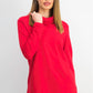 Karen Scott Top esportivo feminino com gola alta, vermelho, tamanho 2, extra grande