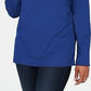 Karen Scott Top esportivo feminino com gola alta, azul, tamanho grande