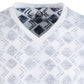 Camiseta masculina geométrica com decote em V American Rag, tamanho azul marinho, extra grande