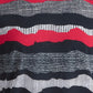 Camiseta texturizada listrada ondulada masculina American Rag, preta, tamanho X-G