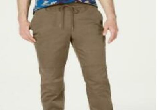 Calça de corrida articulada masculina American Rag, bege, tamanho médio