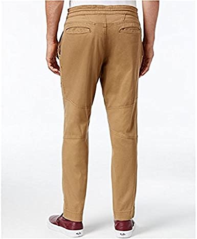 Calça de corrida articulada masculina American Rag marrom tamanho X-G