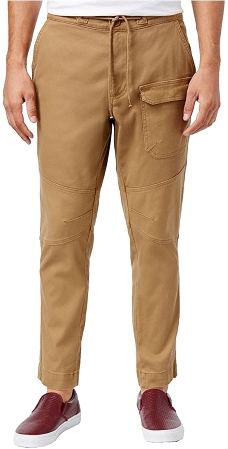 Calça de corrida articulada masculina American Rag marrom tamanho X-G