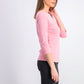 Karen Scott Top Feminino de Algodão com Ilhós Rosa Escuro Tamanho P