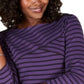 Karen Scott Blusa Listrada Feminina Roxa Tamanho P