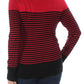 Karen Scott Top Listrado Cruzado Feminino Vermelho Tamanho Médio