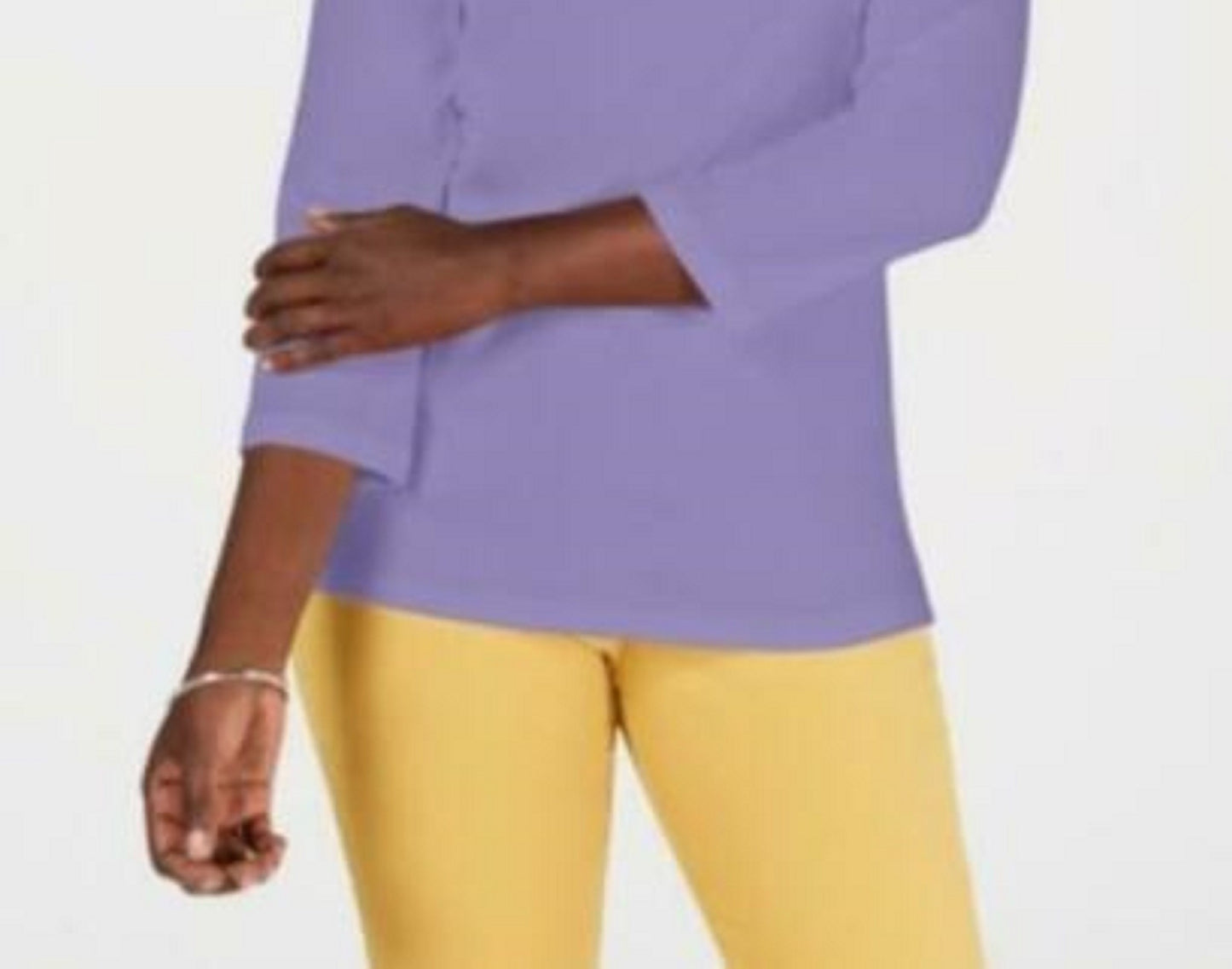 Karen Scott Top Feminino com Acabamento em Ilhós Roxo Tamanho 2 Extra Grande