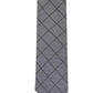 Gravata Alfani Windowpane Masculina Cinza Tamanho Regular