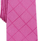 Gravata Alfani Masculina Windowpane Rosa Tamanho Regular