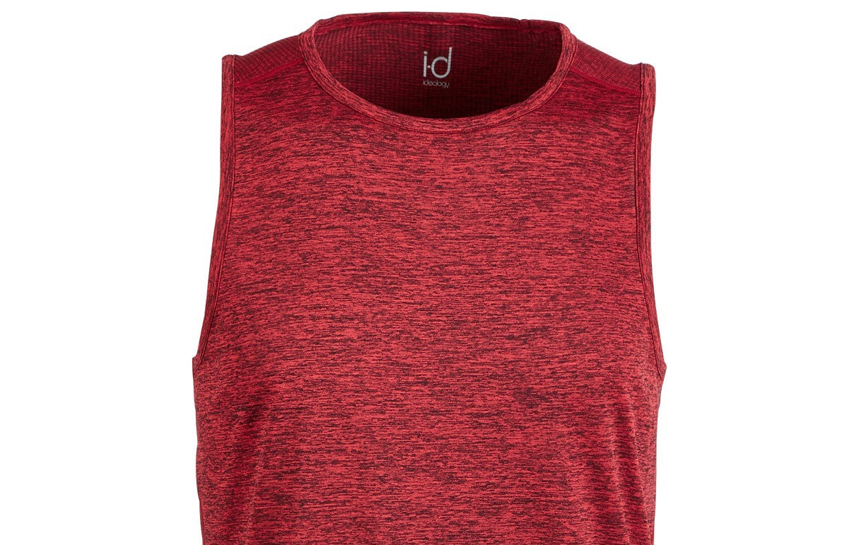 Camiseta regata masculina de malha Ideology vermelha tamanho 2 extra grande