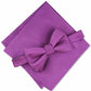 Conjunto de gravata borboleta pré-amarrada e lenço de bolso texturizado sólido Alfani masculino, roxo, tamanho regular
