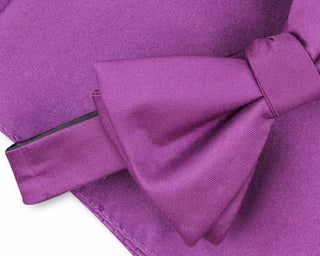 Conjunto de gravata borboleta pré-amarrada e lenço de bolso texturizado sólido Alfani masculino, roxo, tamanho regular