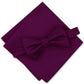 Conjunto de gravata borboleta pré-amarrada e lenço de bolso texturizado sólido Alfani masculino, roxo, tamanho regular