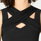 Top feminino com recorte cruzado da INC International Concepts, preto, tamanho grande