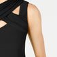 Top feminino com recorte cruzado da INC International Concepts, preto, tamanho grande