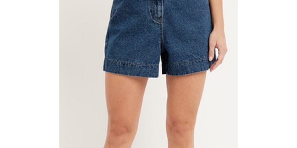 Shorts jeans feminino com cinto Style &amp; Co, azul, tamanho 4