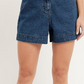 Shorts jeans feminino com cinto Style &amp; Co, azul escuro, tamanho 6