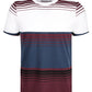 Camiseta listrada masculina American Rag Gradient Block, azul marinho, tamanho GG