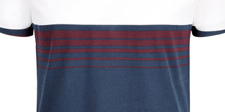 Camiseta listrada masculina American Rag Gradient Block, azul marinho, tamanho GG