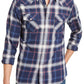 American Rag Masculino Xadrez Harvey Western Azul Tamanho Extra Grande