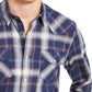 American Rag Masculino Xadrez Harvey Western Azul Tamanho Extra Grande