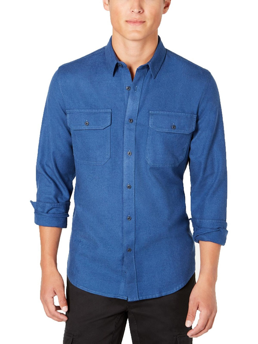 Camisa texturizada Grindle masculina American Rag azul