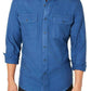 Camisa texturizada Grindle masculina American Rag, azul, tamanho pequeno