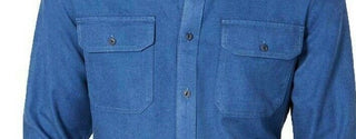 Camisa texturizada Grindle masculina American Rag, azul, tamanho pequeno