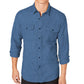 Camisa texturizada Grindle masculina American Rag, azul, tamanho médio