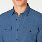 Camisa texturizada Grindle masculina American Rag azul