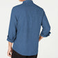 Camisa texturizada Grindle masculina American Rag azul