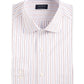 Camisa listrada elástica antirrugas masculina Club Room, branca, tamanho 16x34-35