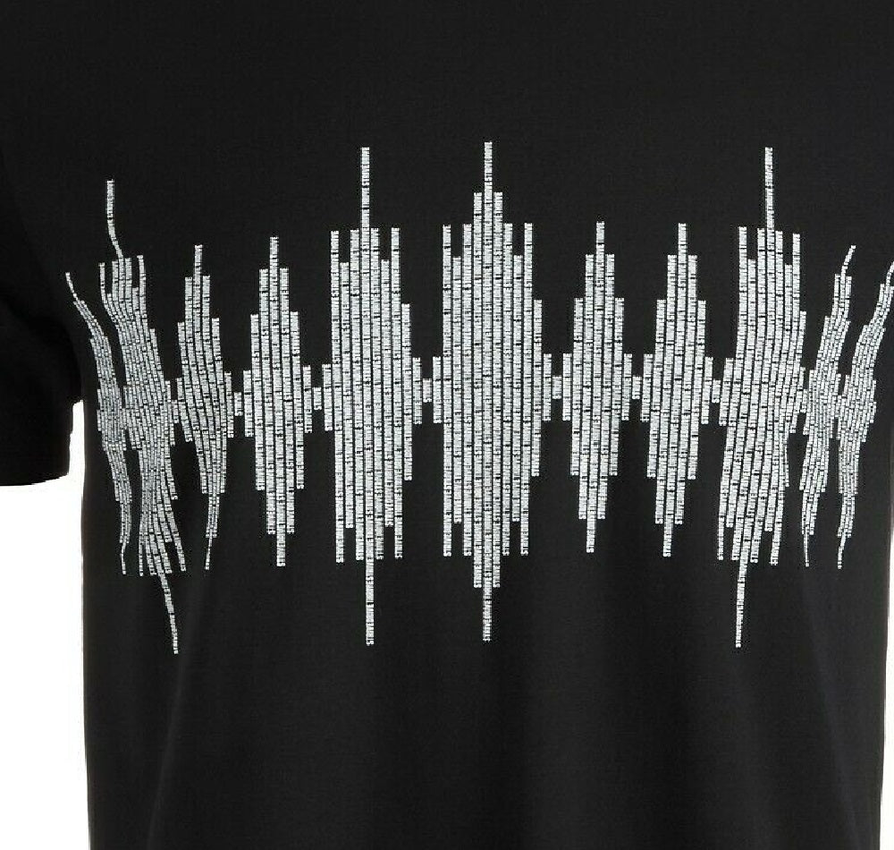 Camiseta masculina com estampa frontal Ideology, preta, tamanho 2, extra grande