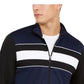 Jaqueta esportiva masculina Ideology Colorblocked azul marinho tamanho pequeno