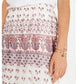 Saia midi feminina com estampa mista e camadas, tamanho grande, vermelha, estilo &amp; co