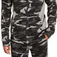 Jaqueta camuflada masculina Ideology Colorblocked, preta, tamanho médio