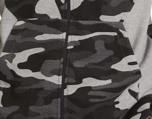 Jaqueta camuflada masculina Ideology Colorblocked, preta, tamanho XX-G