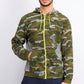 Jaqueta camuflada masculina Ideology Colorblocked, tamanho extra grande, verde