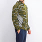 Jaqueta camuflada masculina Ideology Colorblocked, tamanho extra grande, verde