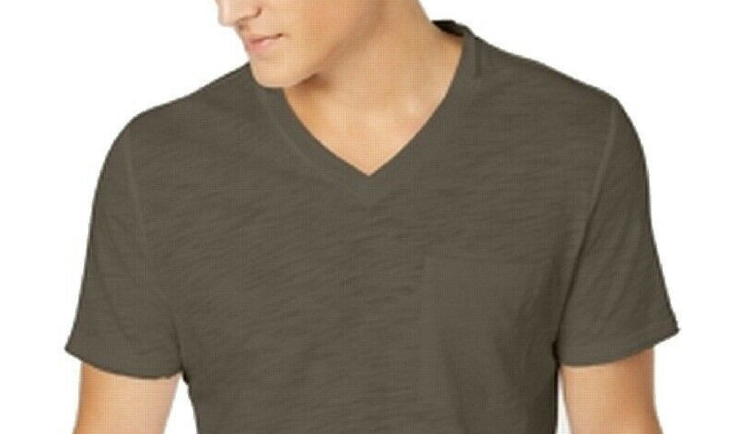 Camiseta masculina com decote em V e bolso, tamanho 2, marrom, extra grande, da INC International Concepts