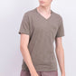 Camiseta masculina com decote em V e bolso, tamanho médio, cinza, da INC International Concepts
