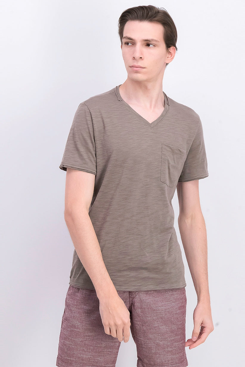 Camiseta masculina com decote em V e bolso, tamanho extra grande, da INC International Concepts