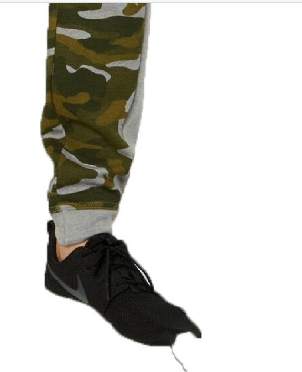 Calça de moletom camuflada com blocos de cores Ideology masculina, verde escuro, tamanho grande
