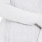 Suéter feminino Charter Club com decote redondo metálico e tricô trançado, branco, tamanho XX-G