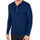 Camisa Henley Masculina Club Room Azul Escuro Tamanho Médio
