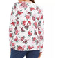 Karen Scott Blusa Henley Feminina Estampa Floral Branca Tamanho P