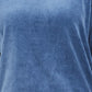 Karen Scott Moletom Feminino Petite Velour Azul Tamanho Petit