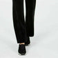 Calça de veludo feminina Karen Scott, preta, tamanho P