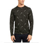 Camisa estampada masculina Alfani Paisley preta tamanho pequeno